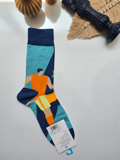 جوراب ساقدار فانتزی lucky socks طرح مرد ورزشکار